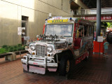 Philippine jeepney at the park entrance