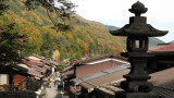 Stone lantern overlooking the town