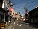 A quiet street in central Kiso-Fukushima