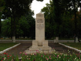 Memorial marker for World War II