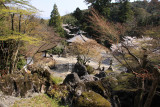 View down on the courtyard