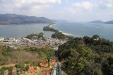 View over Amanohashidate from the monorail