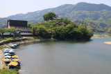 Ukai boats and the castle hill