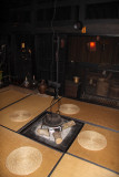 Irori (hearth) within the farmhouse