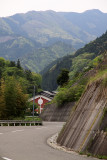 Road leading down to the Higashi Iya Folk Museum