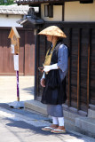 Buddhist monk asking for alms