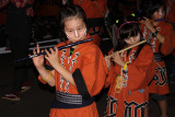 Young girls with flutes
