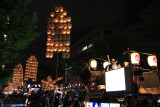 Kantō pole with burned out lanterns