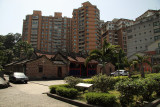 Yinshan Temple below towering apartment blocks