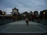 Kanazawa-jō's Ishikawa-mon at dusk