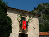 Drago Palace with Montenegrin flag