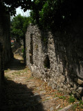 Looking down weathered steps in Stari Bar
