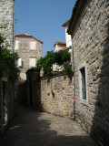 Back lane in Budvas Stari Grad