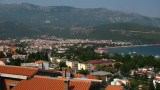 The low-rise resort town sprawl of Budva