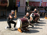 Taiko performance within the shrine grounds