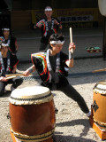 Woman taiko drummer