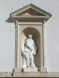 Sculpture niche on the cathedral exterior