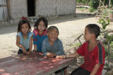 Hmong children Luang Namtha Province