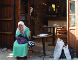 Woman on cell phone in Byblos
