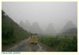 Rainy Moment in a Karst Landscape