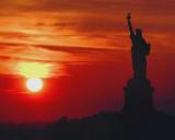 Liberty Island sunset