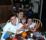 Painting pumpkins