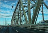 Crossing the Auckland Harbour Bridge