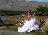 Bride waiting to be married