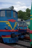 Face of diesel locomotive