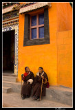 Tibetan womans in Rongwo Gonchen Gompa