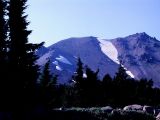 Heart shape on snow at Lassen