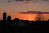 Winter Sunset Along Route 322