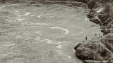 Fishing at the Maelstrom of Saltstraumen, Bodo area