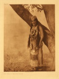 Hupa woman in primitive costume