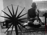 Gandhi at his Spinning Wheel - Margaret Bourke-White, 1946