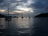Sunset in the Grenadines