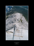 Looking Down Half Dome Ladder