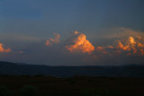 Evening sky on the way to Marrakech