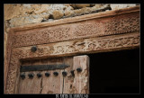 Orments engraved in a wooden door (Qurayat Fort)