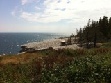 my first view of the Gannet colony