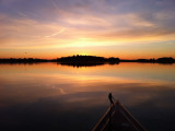 Essex Bay winter sunset