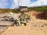 Partly-abandoned harbor at Pointe Old-Harry