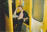 Dave diligently minding his machine