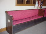 This is the pew the Lincoln Family used, while in church in Springfield.