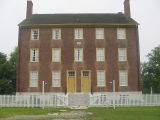 Notice 2 entrances - one for men and one for women - Shaker buildings tend to be symmetric.