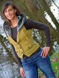 Model Birgit Benscheidt Winter Casual Enschede Netherlands