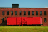 Factory with old Boxcar. Montgomery, Pa.
