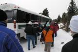 Getting on bus at Keystone, on way to sleighride dinner way up Keystone Ranch Rd. in the Arapahoe National Forest.