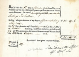 Army Pay Slip 1816 