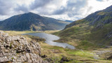 CRW_01228.jpg Llyn Idwal and Pen yr Ole Wen - Glyder Fawr, Snowdonia -  A Santillo 2004